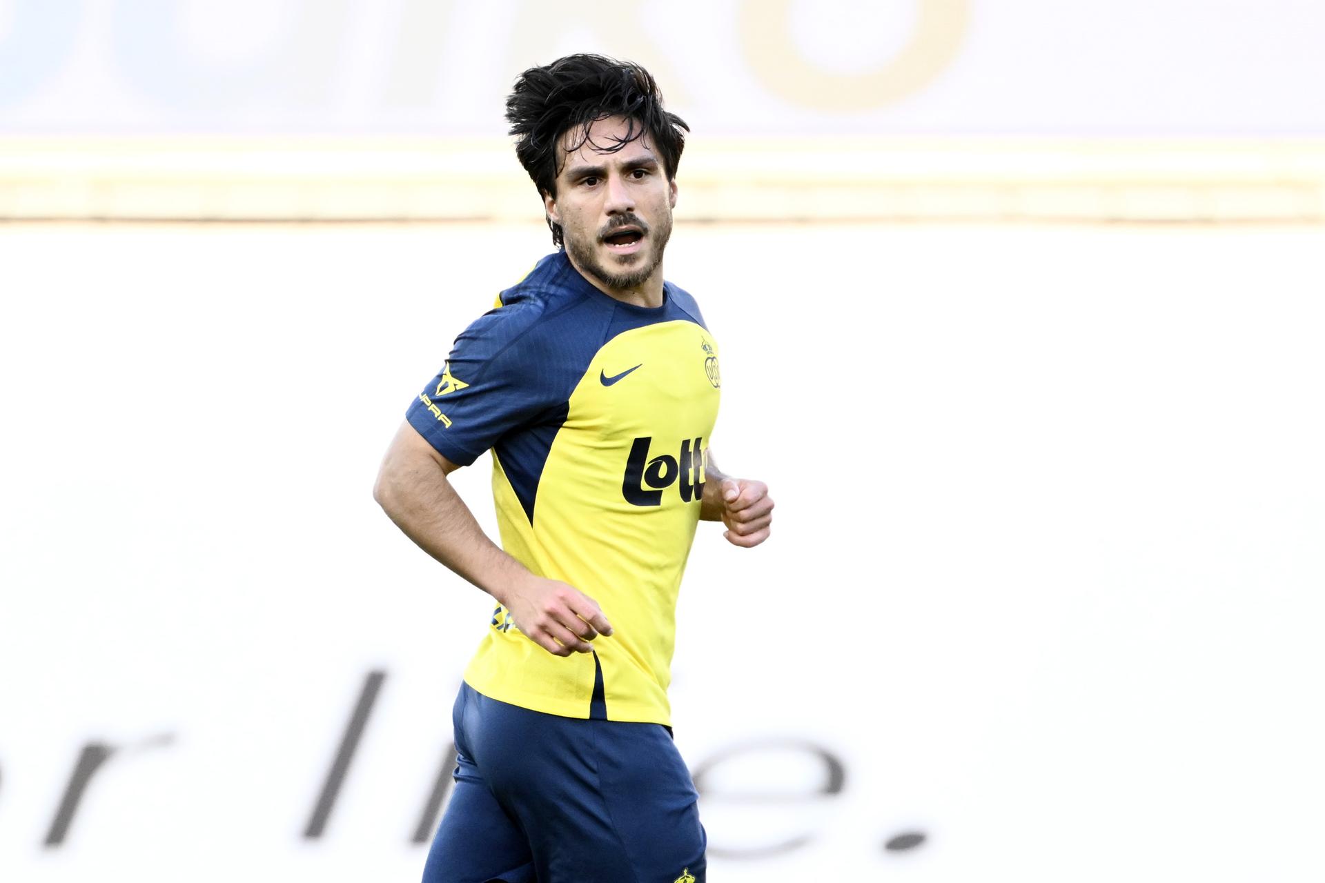 Union's Kevin Mac Allister pictured during a soccer match between SV Zulte Waregem and Royale Union Saint-Gilloise, Saturday 01 November 2025 in Waregem, on day 13 of the 2025-2026 'Jupiler Pro League' first division of the Belgian championship. BELGA PHOTO MAARTEN STRAETEMANS