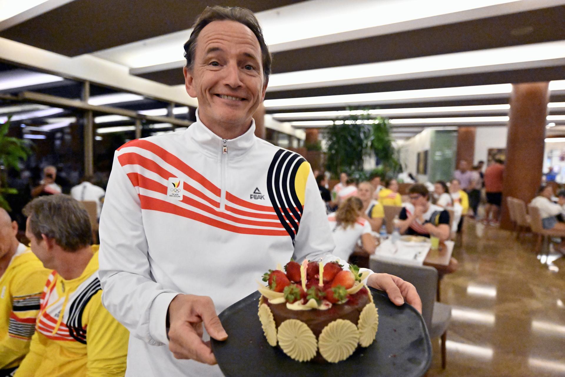 BOIC-COIB's president Jean-Michel Saive pictured during a training camp organized by the BOIC-COIB Belgian Olympic Committee in Belek, Turkey, Sunday 17 November 2024. The camp takes place from 11 to 25 November. BELGA PHOTO ERIC LALMAND