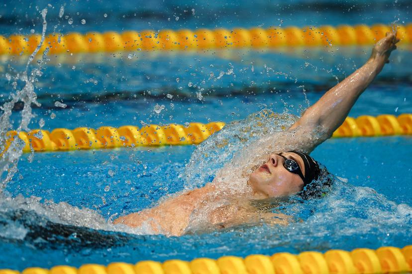 Belgian Noah Verreth pictured in action during the 200m backstroke race during the Open Belgian Swimming Championships 2025 (25-27/04), in Antwerp, on Friday 25 April 2025. BELGA PHOTO DAVID PINTENS