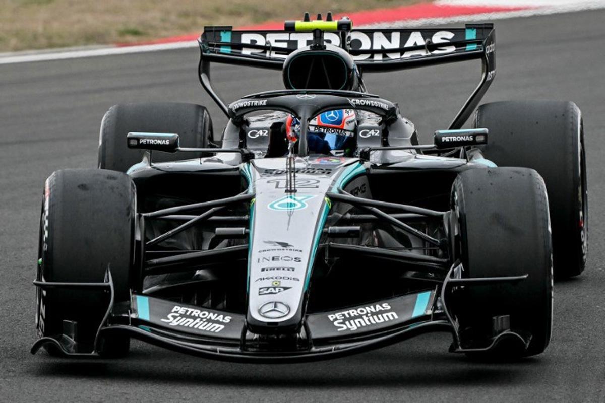 Mercedes' Italian driver Kimi Antonelli drives during the Formula One Chinese Grand Prix at the Shanghai International Circuit in Shanghai on March 15, 2026.  Greg Baker / AFP