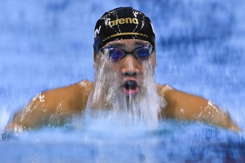 Japan's Shin Ohashi competes in a heat of the men's 200m breaststroke swimming event during the 2026 Asian Games at the Tokyo Aquatics Centre in Tokyo on September 24, 2026.  Yuichi YAMAZAKI / AFP