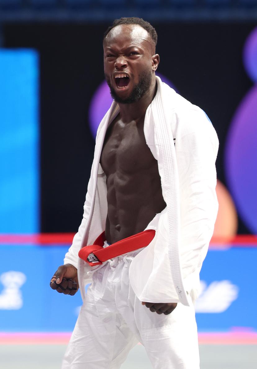 Belgian  United Arab Emirates' Alsuwaidi, the final game in the Ju-Jitsu Men's -69kg Ne-Waza competition during the World Games 2025, in Chenghdu, China, on Monday 11 August 2025. This year, the World Games take place from 07 to 17 augustus. BELGA PHOTO VIRGINIE LEFOUR