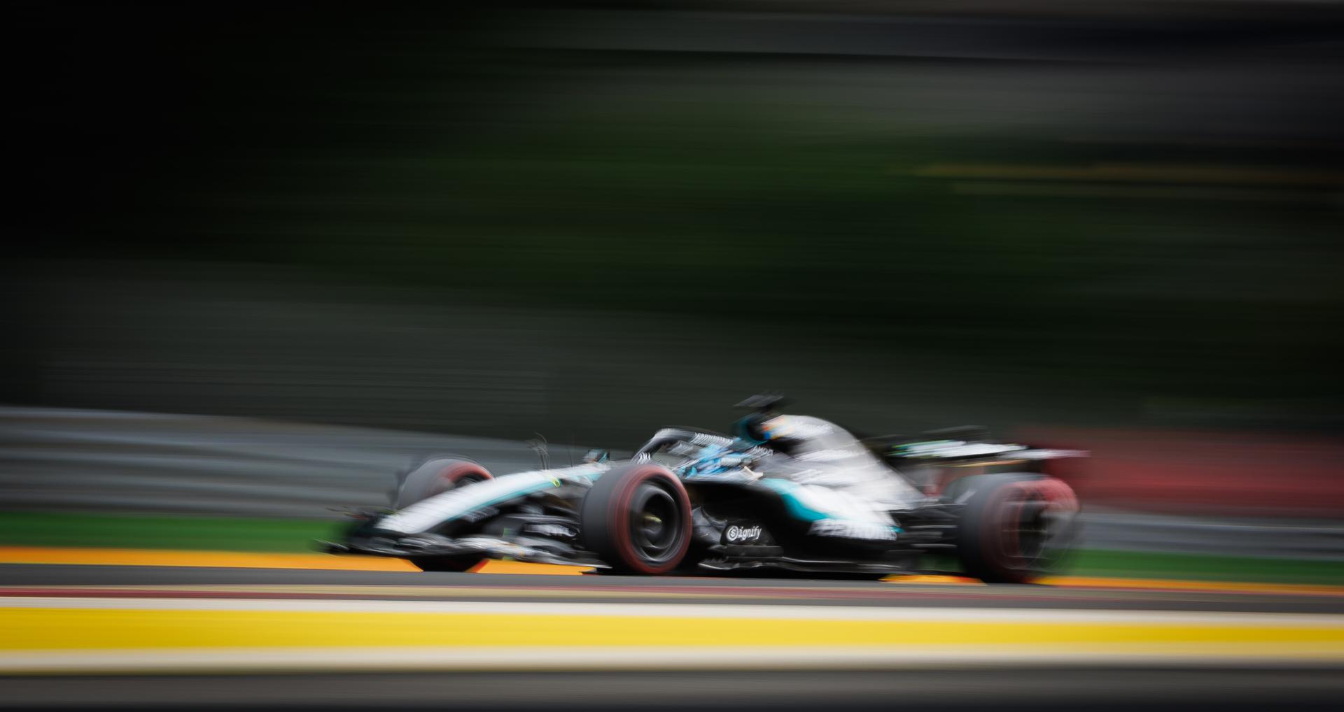 Mercedes Italian rider Kimi Antonelli pictured during a free practice ahead of the Grand Prix F1 of Belgium race, in Spa-Francorchamps, Friday 17 July 2026. The Spa-Francorchamps Formula One Grand Prix takes place this weekend, from July 17th to July 19th. BELGA PHOTO BENOIT DOPPAGNE
