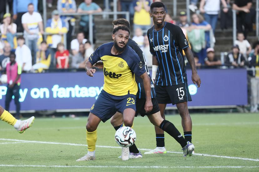 Union's Soufiane Boufal pictured in action during a soccer match between Royale Union Saint-Gilloise and Club Brugge KV, Sunday 20 July 2025 in Brussels, the 'Super Cup' where the Champions of the Jupiler Pro League Brugge meets the winner of the Croky Cup Union. BELGA PHOTO BRUNO FAHY