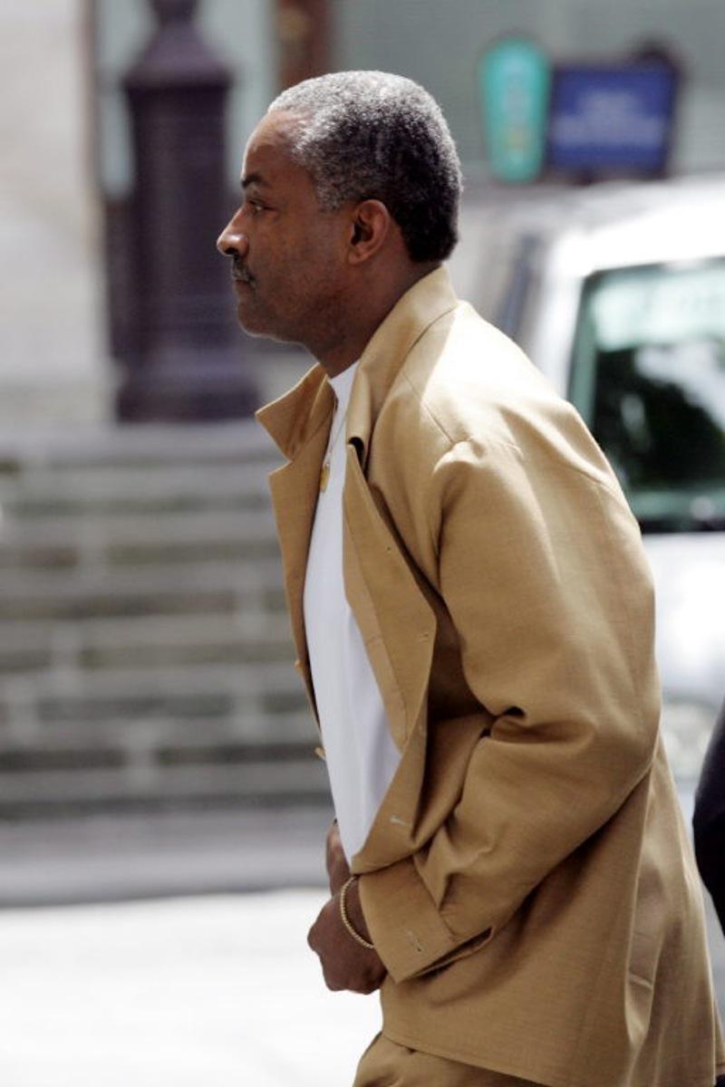 NBA superstar Tony Parker's father, Tony Parker senior, arrives to attend the "Desesperate Housewives" diva Eva Longoria's wedding with Tony Parker in a civil ceremony officiated by Paris' mayor Bertrand Delanoe at a municipal office, 06 July 2007 in Paris. Longoria marries Parker tomorrow in the celebrity wedding of the year at Saint-Germain l'Auxerrois church in central Paris, leading the worldwide rush to catch the mystique of the 7/7/7 date.     AFP PHOTO CLEMENS BILAN  CLEMENS BILAN / AFP