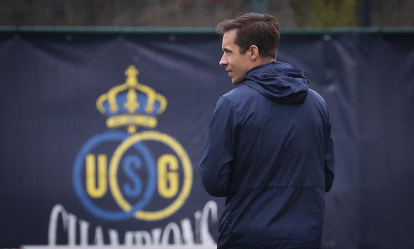 Union's head coach David Hubert pictured during a training session of Belgian soccer team Royale Union Saint-Gilloise in Zaventem, on Monday 08 December 2025. The team is preparing for tomorrow's match against French team Olympique de Marseille, on the sixth day of the League phase of the UEFA Champions League tournament. BELGA PHOTO VIRGINIE LEFOUR