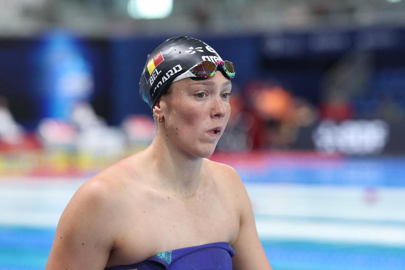 Belgian Florine Gaspard pictured at the heats of the Women's 100m Freestyle, at the European Aquatics Championships in Paris, France on Monday 10 August 2026. BELGA PHOTO VIRGINIE LEFOUR