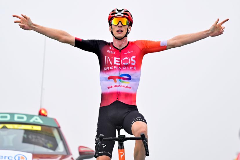 Dutch Thymen Arensman of Ineos Grenadiers wins stage 14 of the 2025 Tour de France cycling race, from Pau to Luchon-Superbagneres (183 km), on Saturday 19 July 2025 in France. The 112th edition of the Tour de France starts on Saturday 5 July in Lille, France, and will finish in Paris, France on the 27th of July. BELGA PHOTO DIRK WAEM