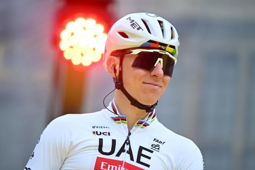 Slovenian Tadej Pogacar of UAE Team Emirates pictured at the start of the men's race of the 'Ronde van Vlaanderen/ Tour des Flandres/ Tour of Flanders' UCI WorldTour one day cycling race, 278 km from Antwerp to Oudenaarde, Sunday 05 April 2026. BELGA PHOTO ELIAS ROM