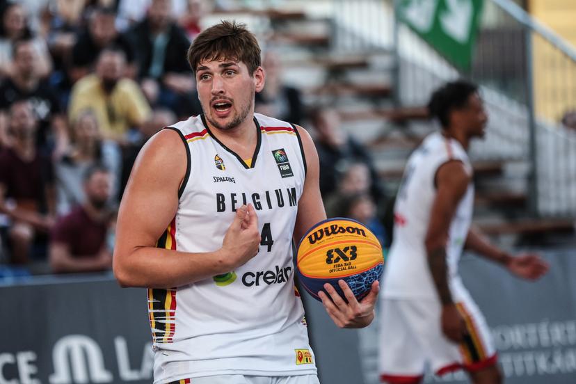 Belgian Jonas Foerts reacts a third game in the group stage between Belgium and Poland in the group D at the Olympic qualification tournament for the 2024 Olympics, in Debrecen, Hungary, Saturday 18 May 2024. BELGA PHOTO NIKOLA KRSTIC
