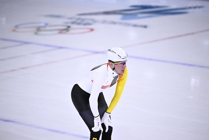 Belgian speed skater Bart Swings pictured during a training session at the Milano Cortina 2026 Olympic Winter Games, on Tuesday 17 February 2026 in Milan, Italy. The XXV Winter Olympics take place from 6 to 22 February 2026 in Italy. BELGA PHOTO JASPER JACOBS