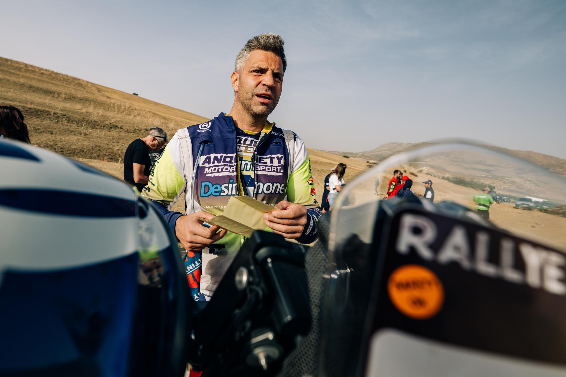 ATTENTION EDITORS - HAND OUT PICTURES - EDITORIAL USE ONLY - MANDATORY CREDIT 'SIMON BAUCHAU'  This handout picture, distributed by Eric Dupain on Monday 13 October 2025, shows Jerome Martiny at the stage 1 of the Rally of Morocco in Erfoud, Morocco.  BELGA PHOTO HANDOUT SIMON BAUCHAU  Belga and Belga Editorial Board decline all responsibility regarding the content of this picture.