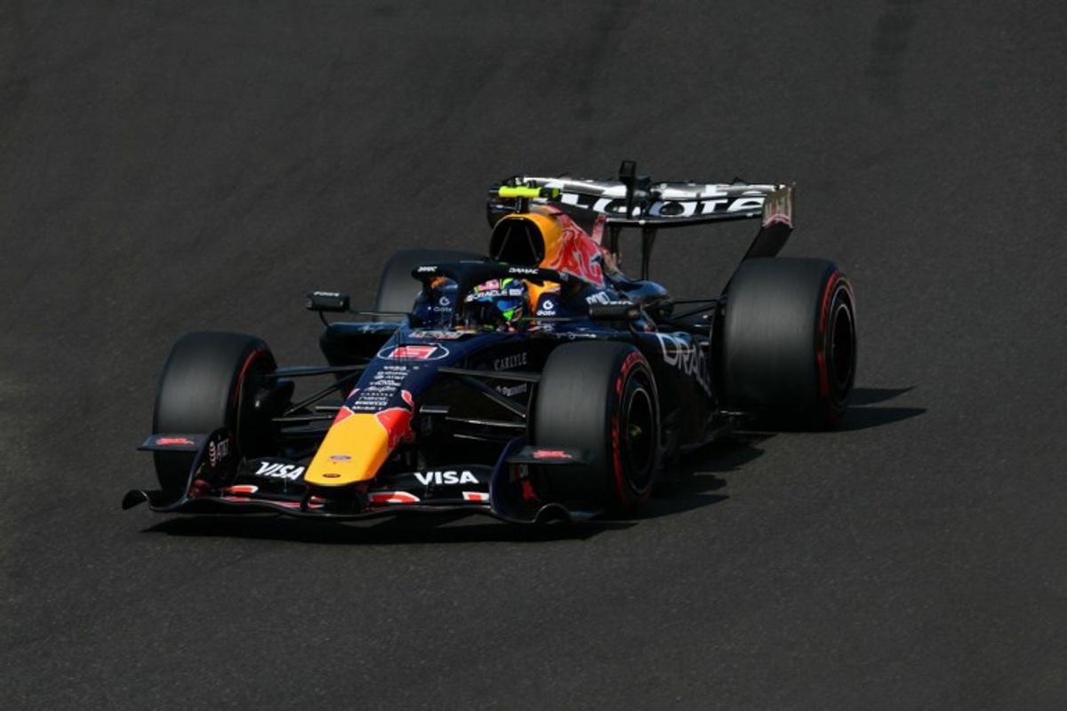 Red Bull Racing's French driver Isack Hadjar competes during the qualifying session at the Hungaroring racetrack in Mogyorod near Budapest, Hungary, on July 25, 2026 ahead of the Formula One Hungarian Grand Prix.  Andrej ISAKOVIC / AFP