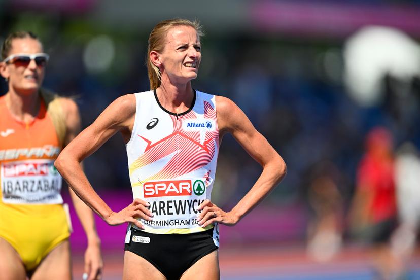 Belgian Mariska Parewyck pictured during  the  heats of the first round of the women's 800m race, at on the second day of the European Athletics Championships (August 10-18) in Birmingham, United Kingdom, on Tuesday 11 August 2026. BELGA PHOTO ERIC LALMAND