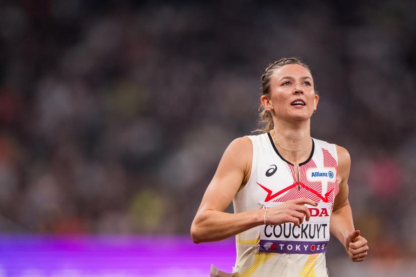 Belgian Paulien Couckuyt pictured in action during the semifinals of the 400m Hurdles women, at the World Athletics Championships in Tokyo, Japan, on Wednesday 17 September 2025.The outdoor Worlds are taking place from 13 to 21 September. BELGA PHOTO JASPER JACOBS