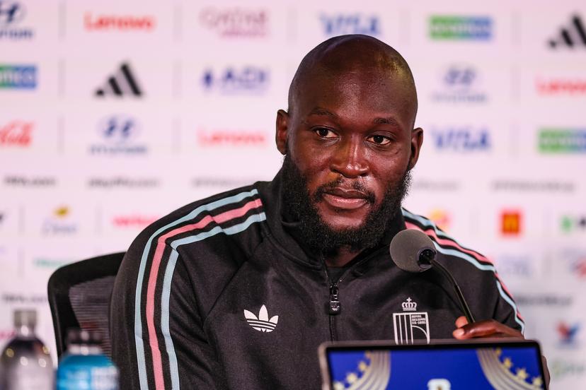 Belgium's Romelu Lukaku pictured during a press conference of Belgian national soccer team Red Devils, on Thursday 09 July 2026 at SoFi Stadium, Inglewood, Los Angeles County, California, USA. The Rode Duivels - Diables Rouges qualified for the knockout stage of the 2026 FIFA World Cup, where they'll meet Spain in the round of 8 on July 10th. BELGA PHOTO BRUNO FAHY