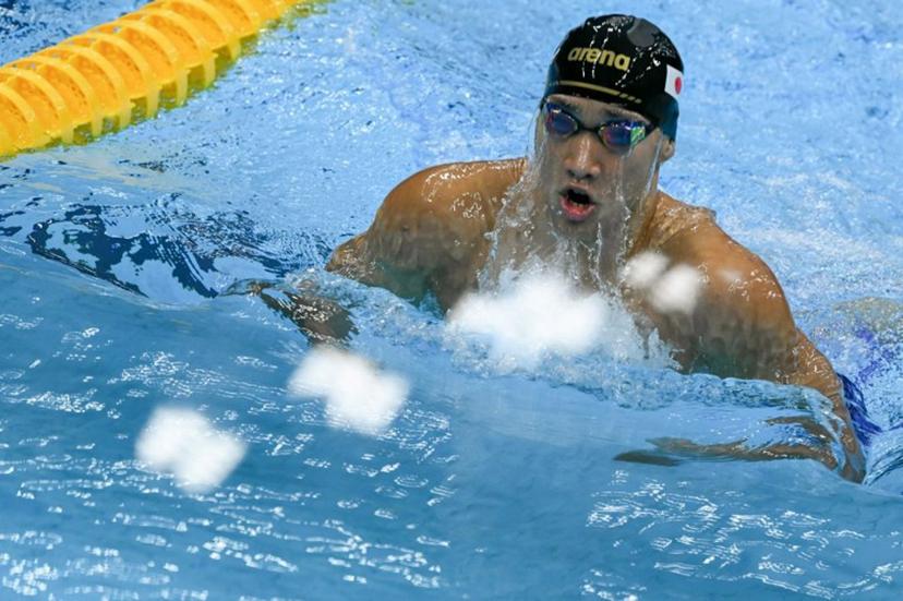 Japan's Shin Ohashi competes in a heat of the men's 200m breaststroke swimming event during the 2026 Asian Games at the Tokyo Aquatics Centre in Tokyo on September 24, 2026.  ANDREW CABALLERO-REYNOLDS / AFP