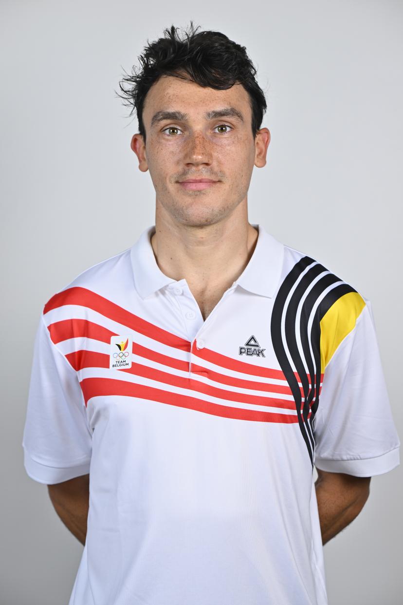 Athlete Stijn Desmet poses for the photographer during the annual training camp of Team Belgium (19-25/05), in Rio Maior, Portugal, Friday 23 May 2025. BELGA PHOTO ERIC LALMAND