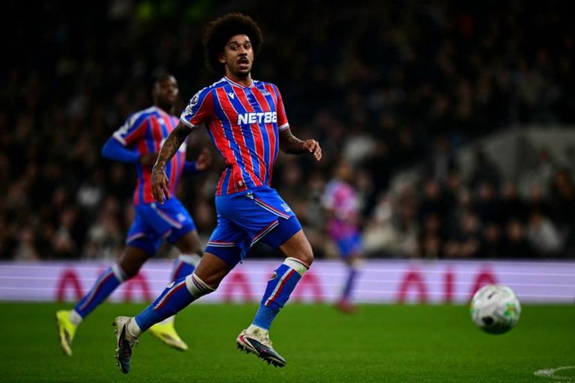 Crystal Palace's US defender #26 Chris Richards runs with the ball during the English Premier League football match between Tottenham Hotspur and Crystal Palace at the Tottenham Hotspur Stadium in London, on March 5, 2026.  Ben STANSALL / AFP