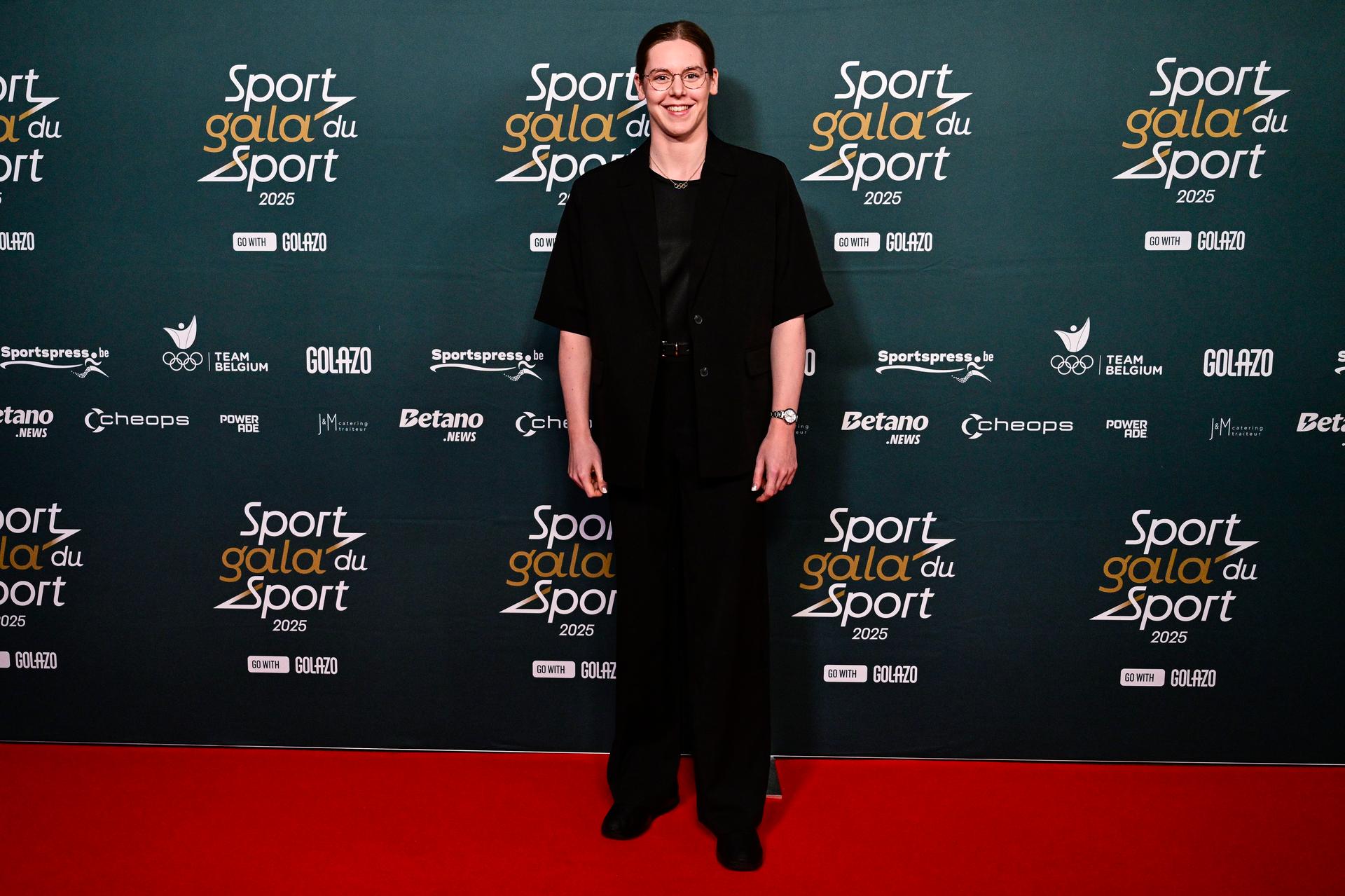 Belgian swimmer Roos Vanotterdijk pictured at the 'Sportgala' award show, to announce the sport women and men of the year 2025, Sunday 14 December 2025 in Schelle. BELGA PHOTO DIRK WAEM