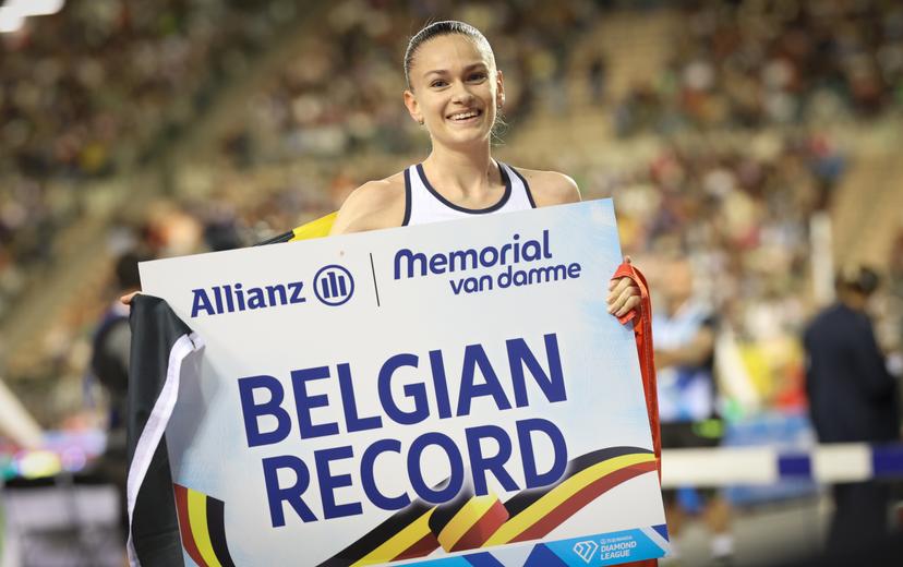 Belgian Jana Van Lent pictured during the 49th edition of the Memorial Van Damme Diamond League athletics event in Brussels, Friday 22 August 2025. BELGA PHOTO VIRGINIE LEFOUR