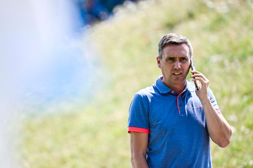 Gent's Sports director Arnar Vidarsson pictured during a friendly soccer game between Belgian soccer team KAA Gent and RAAL La Louviere, on Saturday 12 July 2025 in Horst, The Netherlands. The team is preparing for the upcoming 2025-2026 first division season. BELGA PHOTO TOM GOYVAERTS