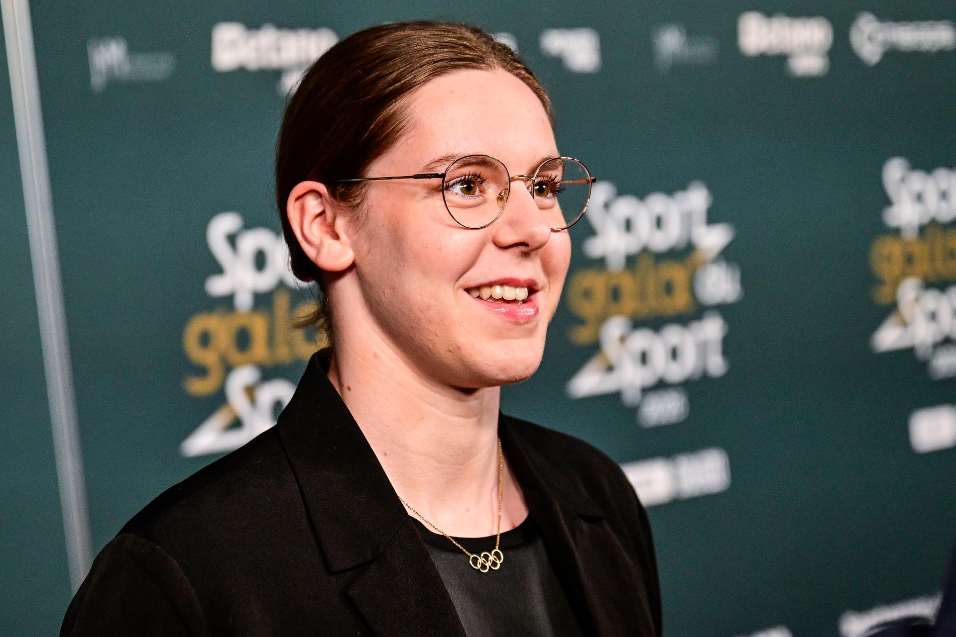 Belgian swimmer Roos Vanotterdijk pictured at the 'Sportgala' award show, to announce the sport women and men of the year 2025, Sunday 14 December 2025 in Schelle. BELGA PHOTO DIRK WAEM