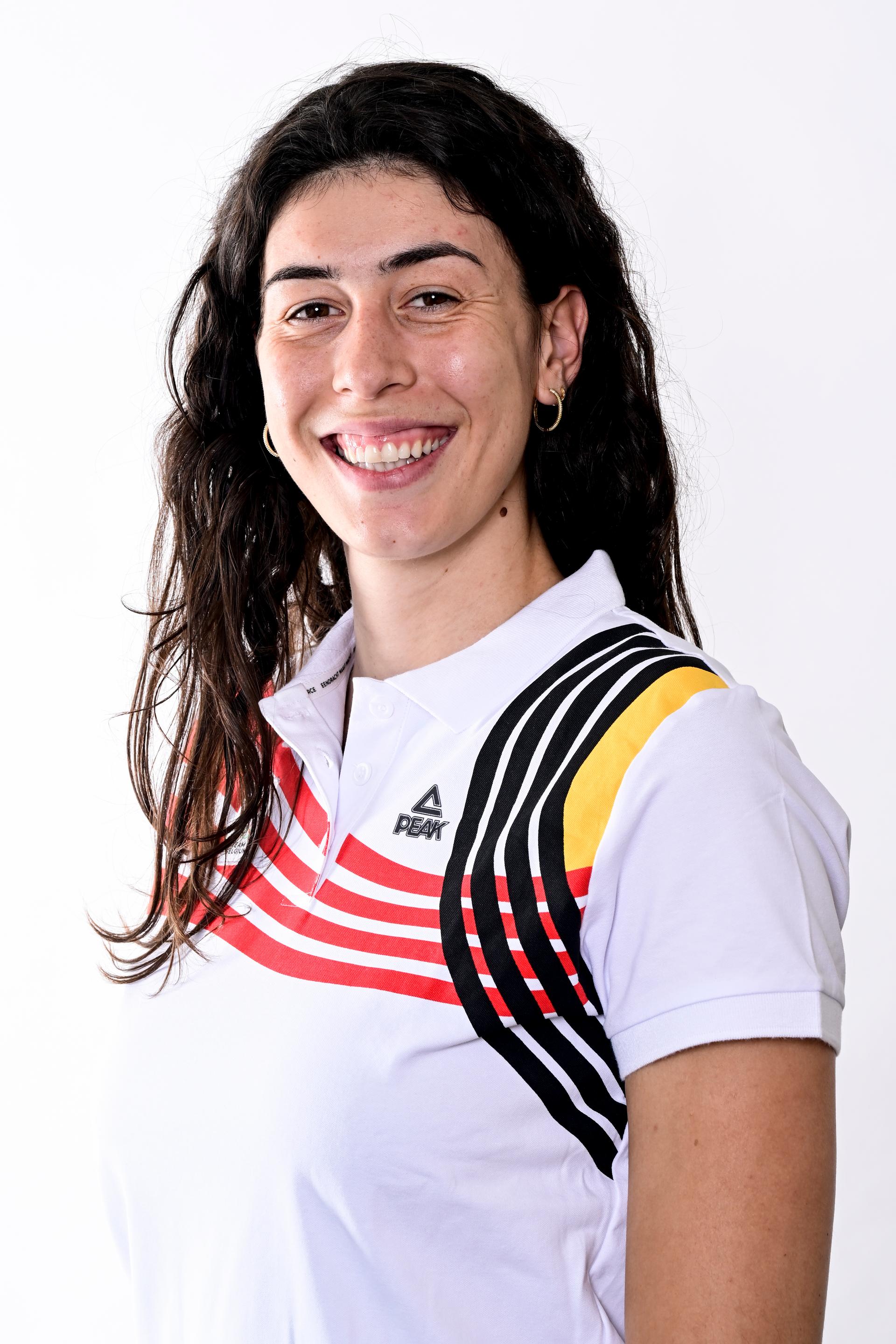 Belgium's Serena-Lynn Geldof pictured during a photoshoot for the Belgian Olympic Committee BOIC - COIB ahead of the Paris 2024 Olympic Games, in Brussels, Wednesday 19 June 2024. BELGA PHOTO DIRK WAEM