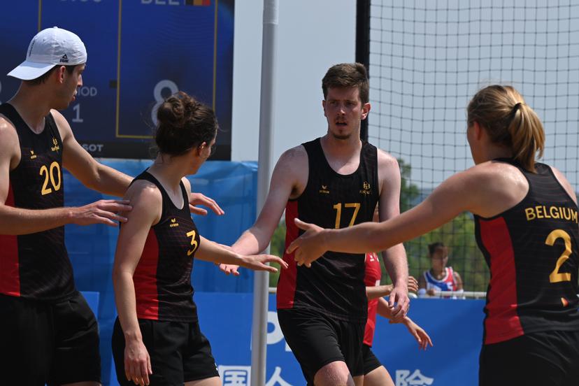 ATTENTION EDITORS - HANDOUT PICTURE - EDITORIAL USE ONLY - MANDATORY CREDIT BOIC - COIB   -  The Belgian Scorpions pictured during the beach korfball event at;  the World Games 2025, in Chenghdu, China, on Friday 15 AUgust 2025. This year, the World Games take place from 07 to 17 augustus. PHOTO HANDOUT BOIC - COIB
