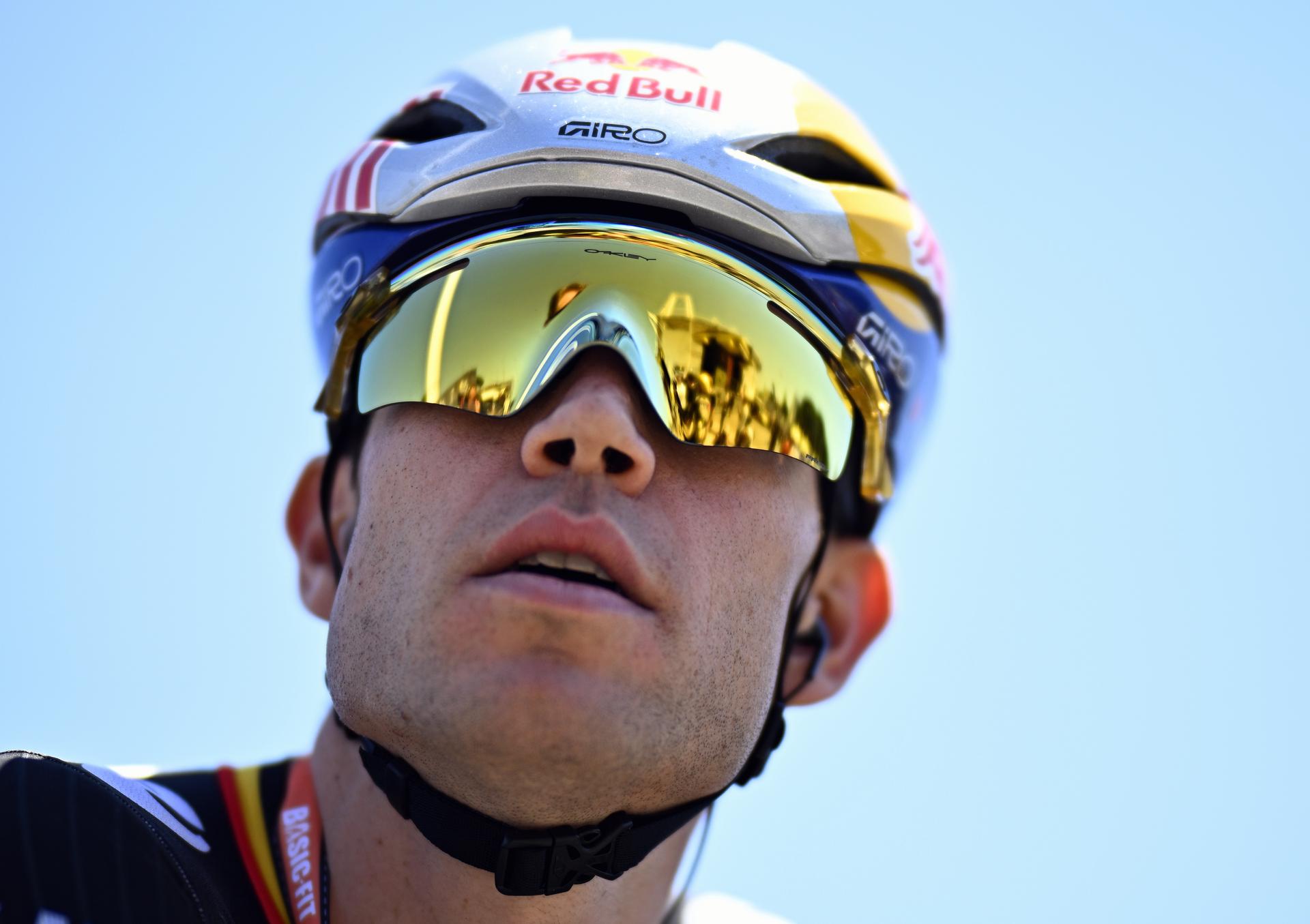 Belgian Wout van Aert of Team Visma-Lease a Bike pictured at the start of stage 11 of the 2025 Tour de France cycling, from and to Toulouse (154km), on Wednesday 16 July 2025 in France. The 112th edition of the Tour de France starts on Saturday 5 July in Lille, France, and will finish in Paris, France on the 27th of July. BELGA PHOTO JASPER JACOBS