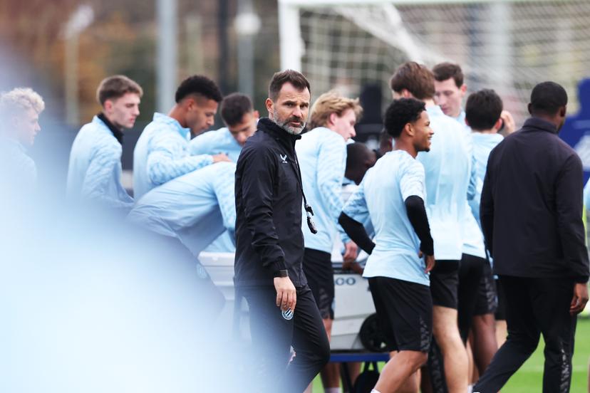 Club's head coach Ivan Leko pictured during a training session of Belgian soccer team Club Brugge KV, on Tuesday 09 December 2025 in Brugge. The team is preparing for tomorrow's game against English team Arsenal F.C., on day six of the League phase of the UEFA Champions League tournament. BELGA PHOTO BRUNO FAHY