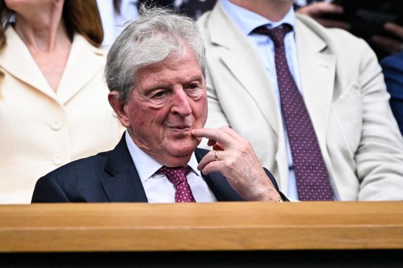 English football coach Roy Hodgson sits in the Royal Box in Centre Court on the third day of the 2025 Wimbledon Championships at The All England Lawn Tennis and Croquet Club in Wimbledon, southwest London, on July 2, 2025.  Kirill KUDRYAVTSEV / AFP