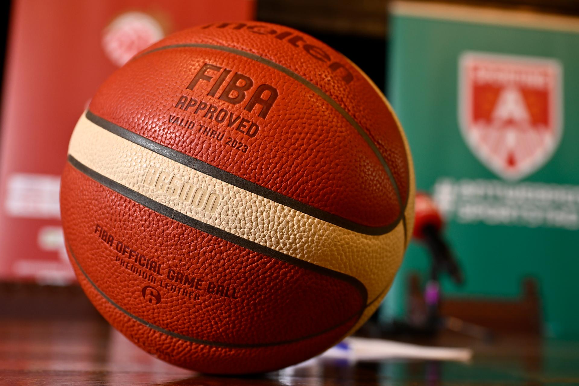 Illustration picture shows a press conference of the Belgian national women team 'the Belgian Cats' in Antwerp city hall, ahead of a qualification tournament for 2024 Paris Olympic Games, Monday 05 February 2024, in Antwerp. BELGA PHOTO DIRK WAEM