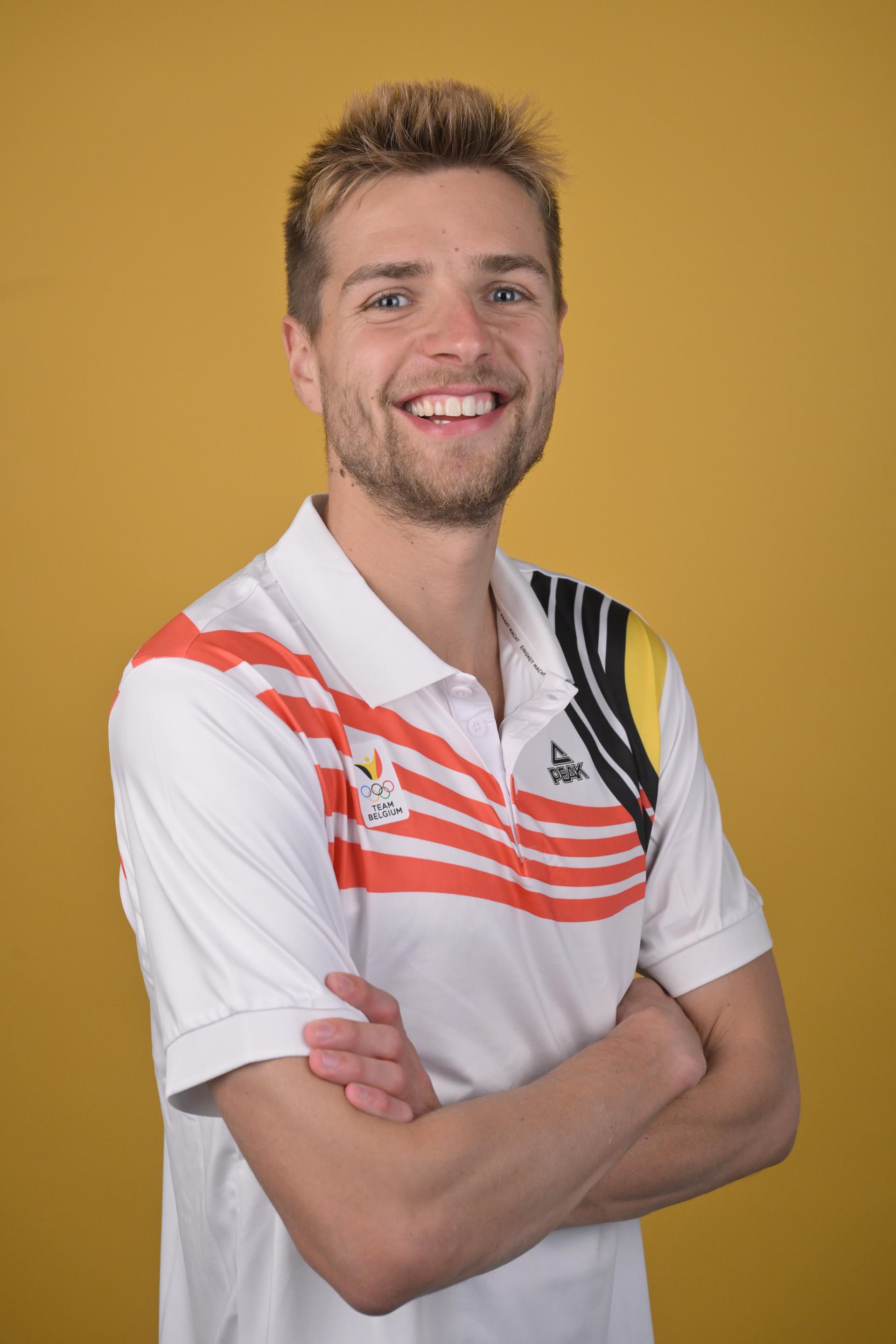 Belgian Arnaud Mengal poses for the photographer during the annual stage of Team Belgium (13-20/11), in Belek, Turkey, Friday 15 November 2024, BELGA PHOTO ERIC LALMAND