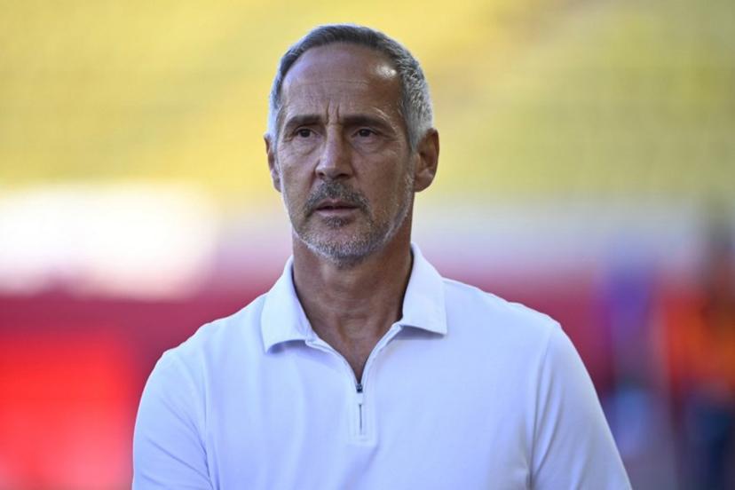Monaco's Austrian head coach Adi Hutter looks on during the French L1 football match between AS Monaco and RC Strasbourg Alsace at the Louis II Stadium in the Principality of Monaco on August 31, 2025.  FREDERIC DIDES / AFP