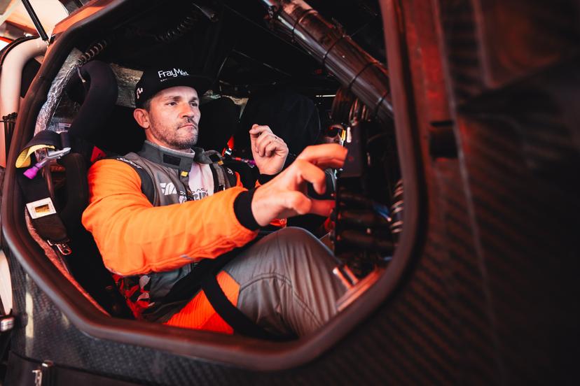 ATTENTION EDITORS - HAND OUT PICTURES - EDITORIAL USE ONLY - MANDATORY CREDIT 'DACIA SANDRIDERS CONTENT POOL'  This handout picture, distributed by Eric Dupain on Tuesday 14 October 2025, shows Fabian Lurquin at the stage 2 of the Rally of Morocco in Erfoud, Morocco.  BELGA PHOTO HANDOUT DACIA SANDRIDERS CONTENT POOL  Belga and Belga Editorial Board decline all responsibility regarding the content of this picture.