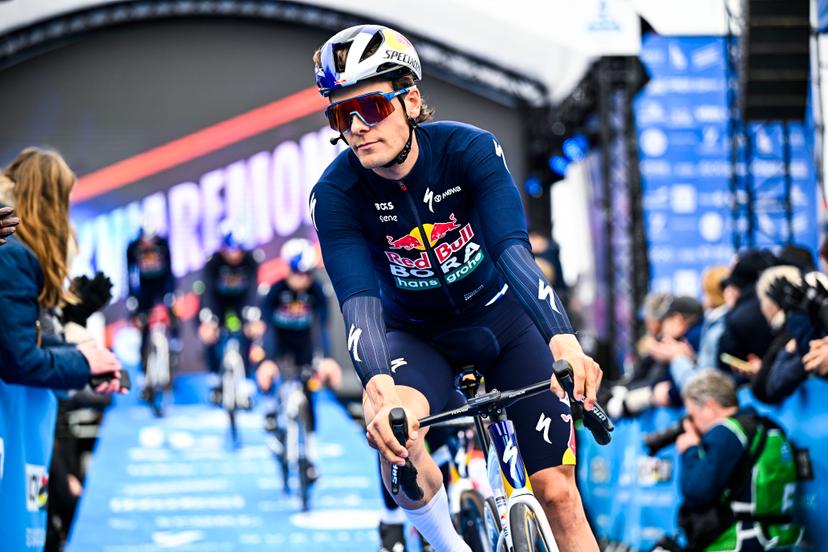 Belgian Arne Marit of Red Bull-BORA-hansgrohe pictured at the start of the 'E3 Saxo Bank Classic' one day cycling race, 208,8km from and to Harelbeke, on Friday 27 March 2026. BELGA PHOTO JASPER JACOBS