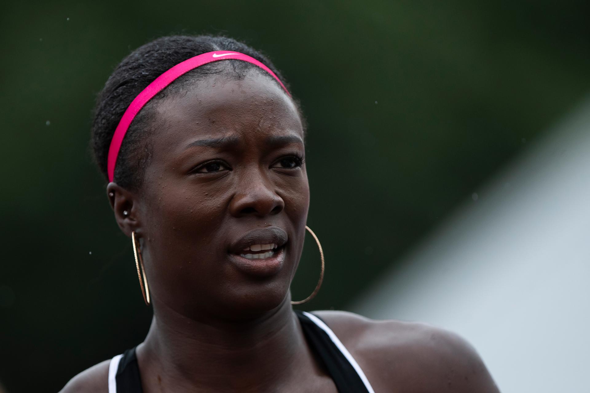 Belgian Anne Zagre pictured during the 46th edition of the Nacht van de Atletiek' athletics meeting in Heusden-Zolder, Saturday 19 July 2025. BELGA PHOTO KRISTOF VAN ACCOM