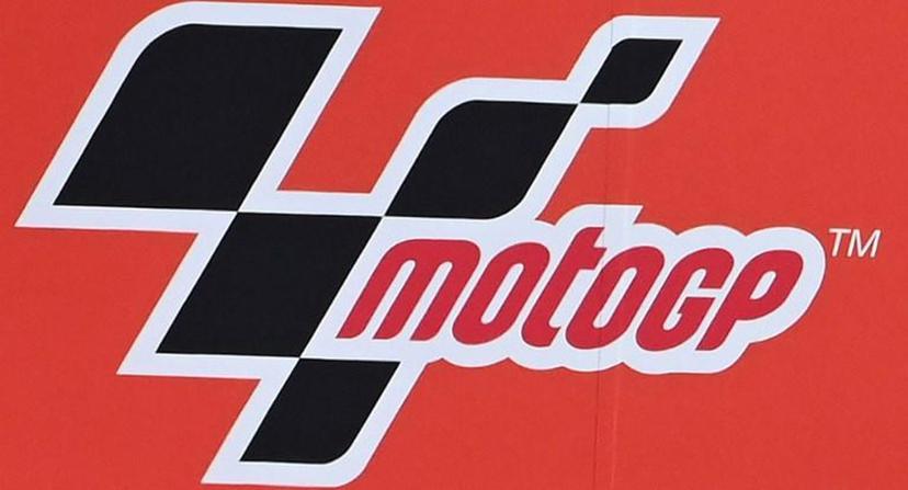 This photograph taken on September 13, 2020 shows the MotoGP logo after the San Marino MotoGP Grand Prix at the Misano World Circuit Marco Simoncelli.  ANDREAS SOLARO / AFP ALTERNATIVE CROP TO GO WITH AN AFP STORY

