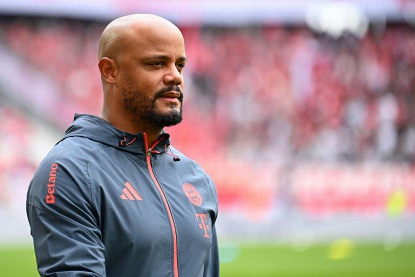 Bayern Munich's Belgian head coach Vincent Kompany arrives prior to the German first division Bundesliga football match between SC Freiburg and FC Bayern Munich in Freiburg, southern Germany on April 4, 2026.  Silas STEIN / AFP