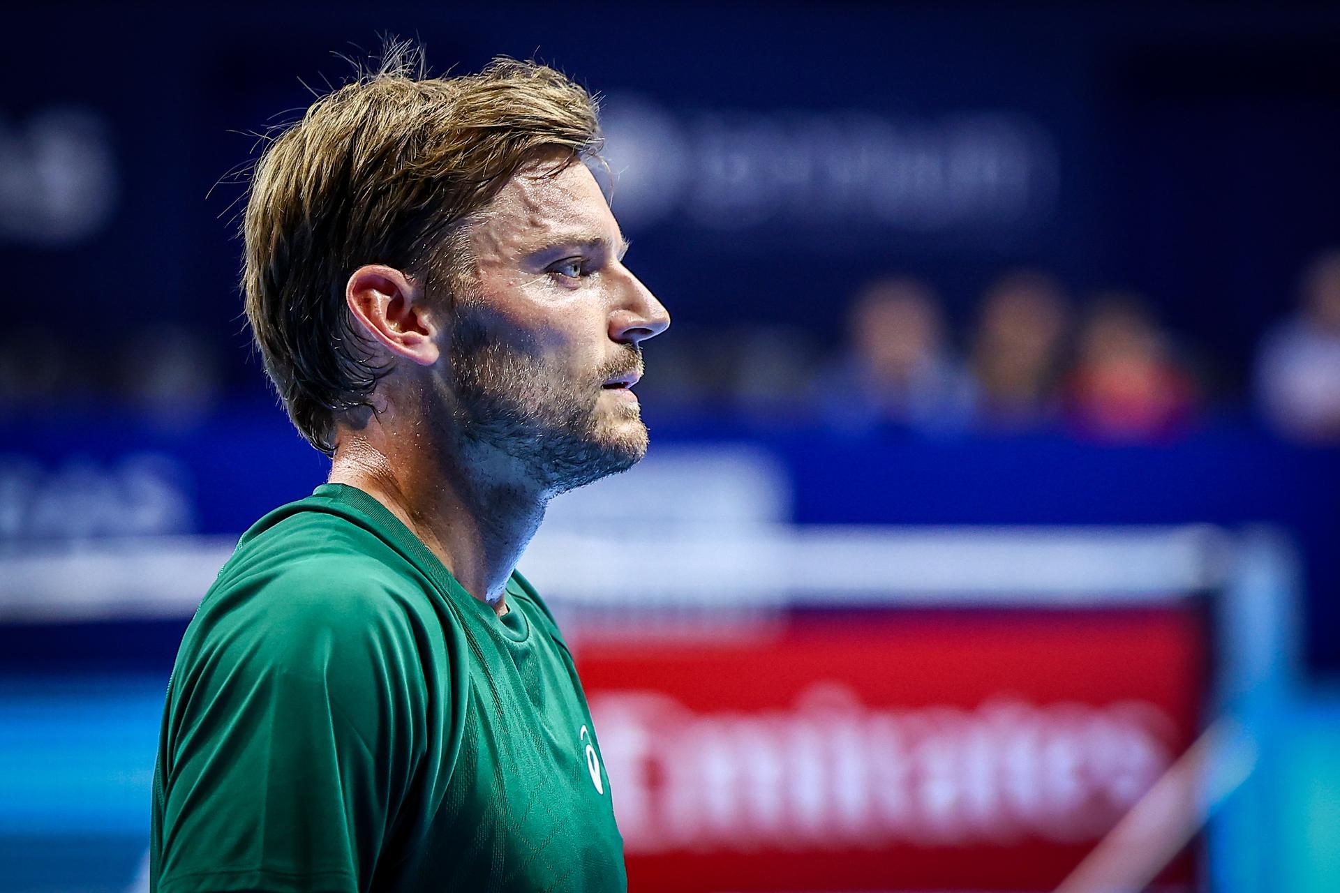 Belgian David Goffin pictured during the European Open ATP tennis tournament in Brussels, on Tuesday 14 October 2025. This year's edition of the tournament is taking place from 12 to 19 October 2025. BELGA PHOTO JASPER JACOBS