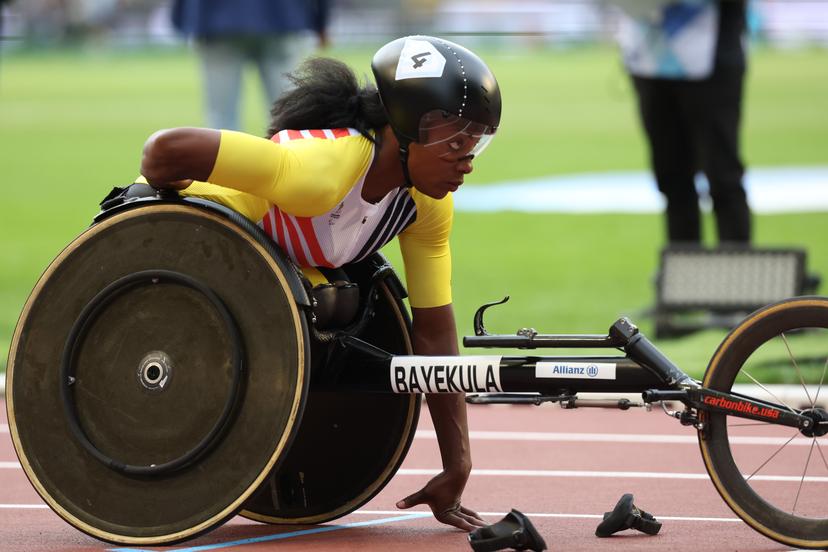 Belgian Paralympian athlete Lea Bayekula pictured during the 49th edition of the Memorial Van Damme Diamond League athletics event in Brussels, Friday 22 August 2025. BELGA PHOTO VIRGINIE LEFOUR