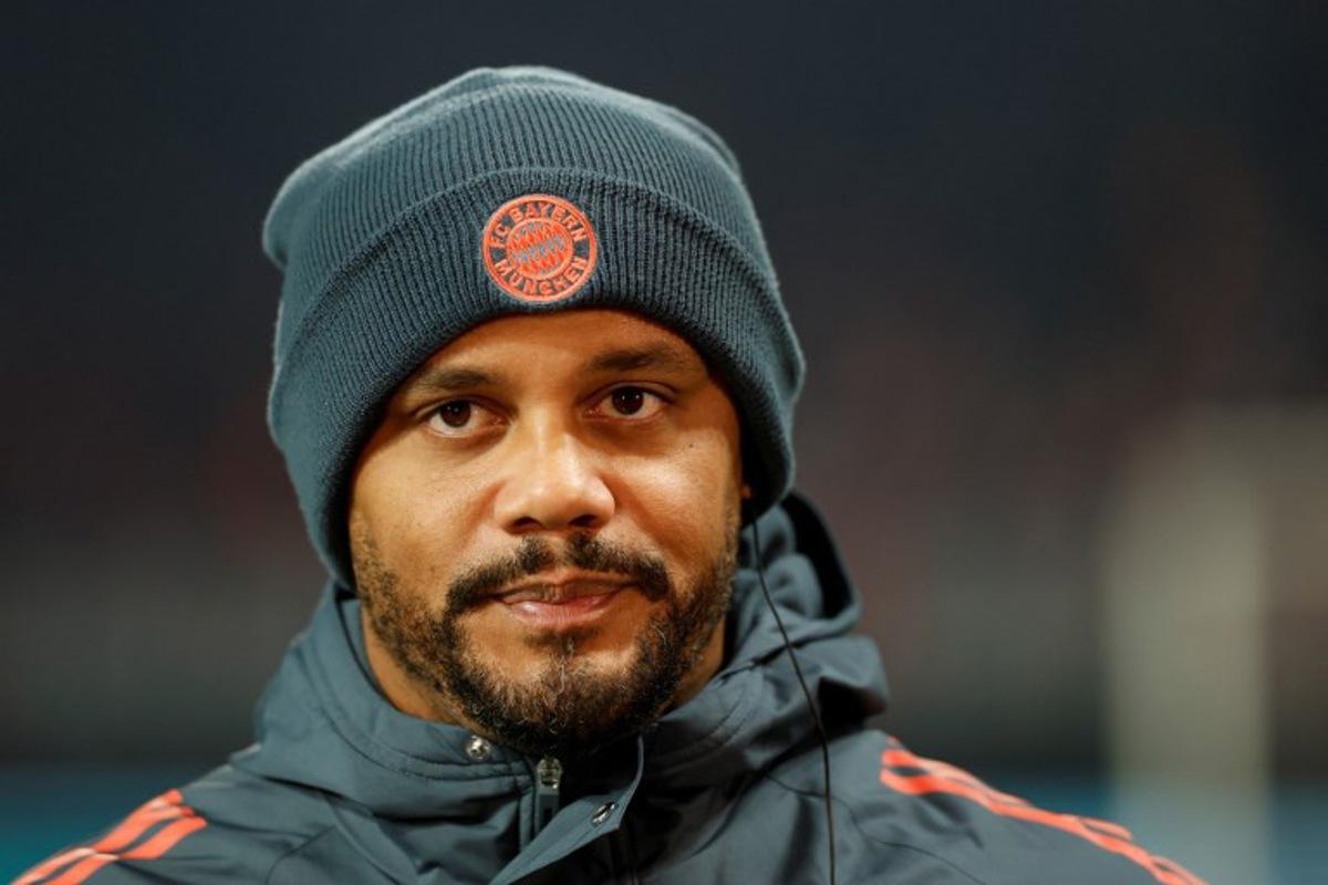 Bayern Munich's Belgian head coach Vincent Kompany looks on prior the German Cup (DFB-Pokal) round of 16 football match between 1 FC Union Berlin and FC Bayern Munich in Berlin on December 3, 2025.  Odd ANDERSEN / AFP
