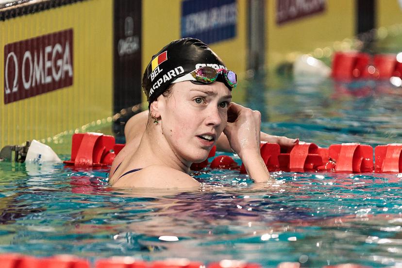 Florine Gaspard of Belgium during Women's 50m Freestyle Semifinal 1 in the European Aquatics Short Course Swimming Championships in Lublin, Poland, on Saturday 06 December 2025. BELGA PHOTO NIKOLA KRSTIC