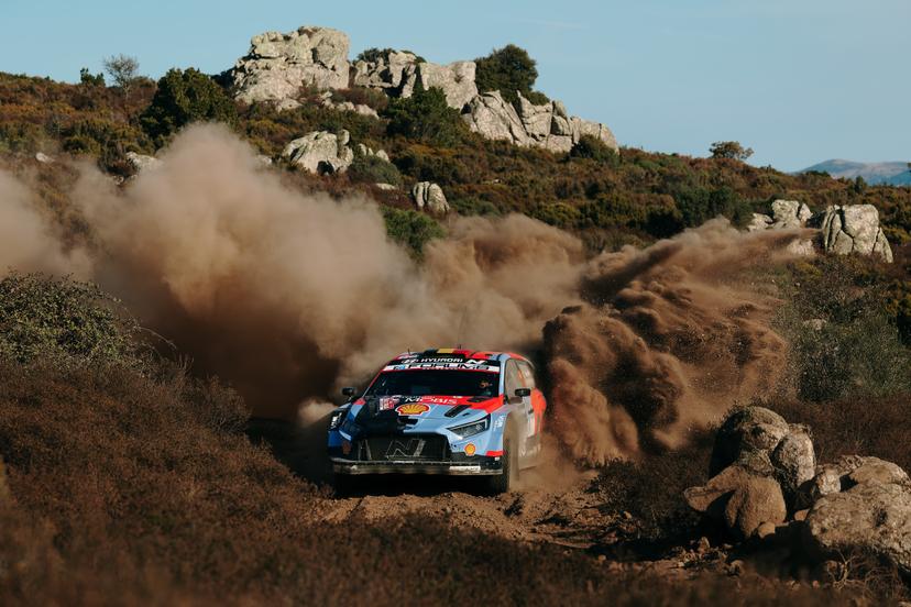 ATTENTION EDITORS - HANDOUT PICTURES - EDITORIAL USE ONLY MANDATORY CREDIT Hyundai Motorsport -   This handout picture, released by Hyundai Motorsport on Friday 2 October 2026 shows Thierry Neuville - and Martijn Wydaeghe during the Rally of Sardegna.    - Belga and Belga editorial board decline all responsability regarding the content of this picture. PHOTO HANDOUT Hyundai Motorsport