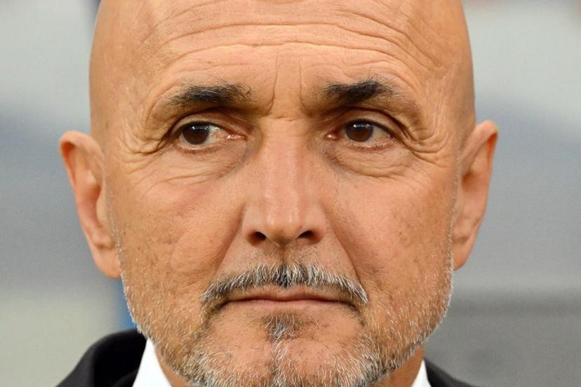 Italy's head coach Luciano Spalletti looks on during the 2026 World Cup qualifiers Europe zone group I football match between Italy and Moldova at the Mapei Stadium in Reggio Emilia, on June 9, 2025.  Alberto PIZZOLI / AFP