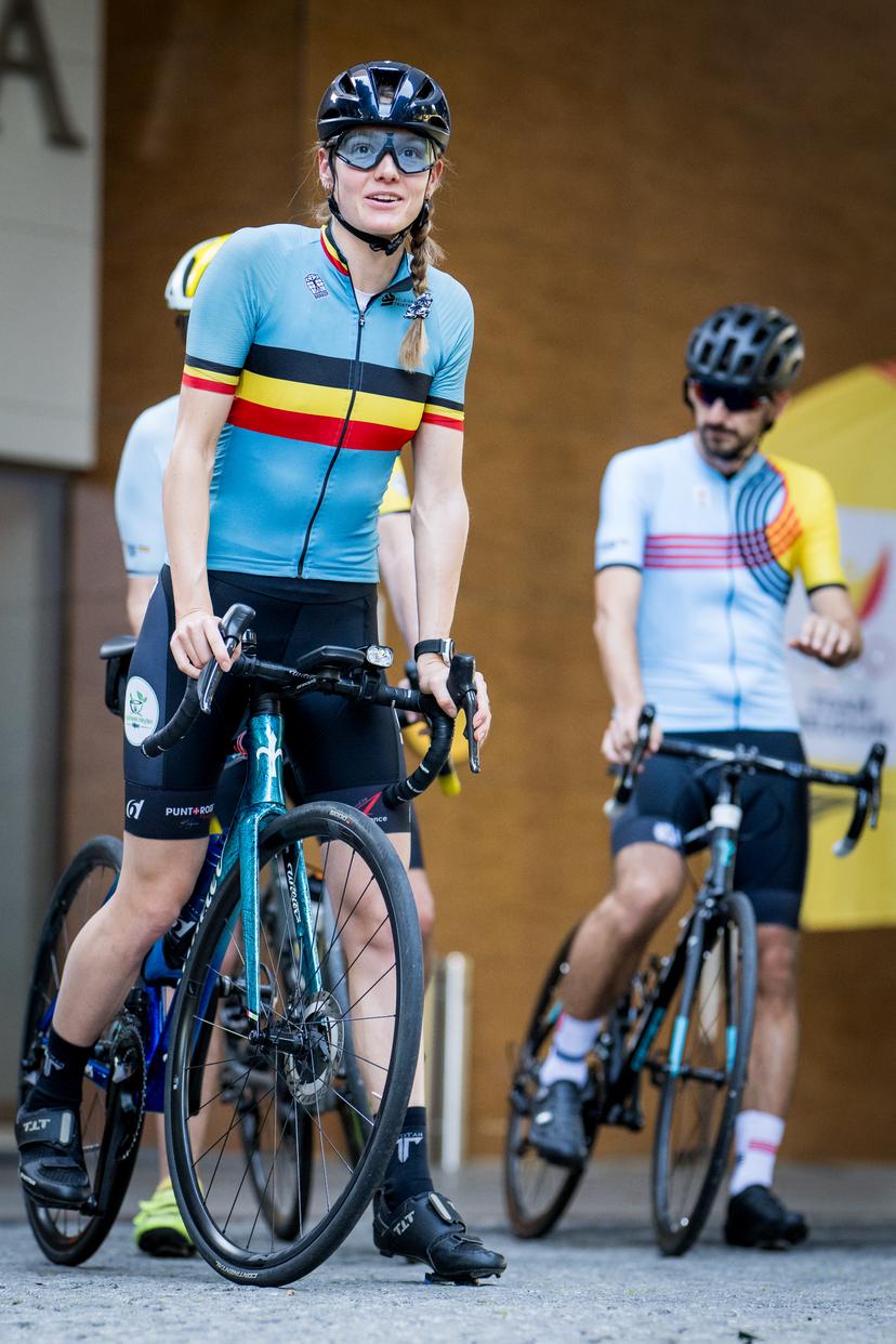 Athlete Jolien Vermeylen pictured in action during the annual stage of Team Belgium organized by the BOIC-COIB Belgian Olympic Committee, in Belek, Turkey, Thursday 20 November 2025. The camp takes place from 19 to 26 November and focuses on the initial preparations for the 2028 Olympic Games in Los Angeles. BELGA PHOTO JASPER JACOBS