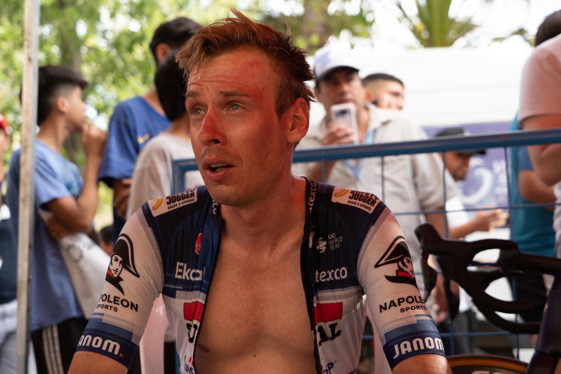 Czech Jan Hirt of Soudal Quick-Step pictured after stage 3 of the Vuelta a San Juan cycling tour, 170,9km km from and to the Circuito San Juan Villicum race track, Argentina, Tuesday 24 January 2023. BELGA PHOTO SEBASTIAN GIL MIRAN