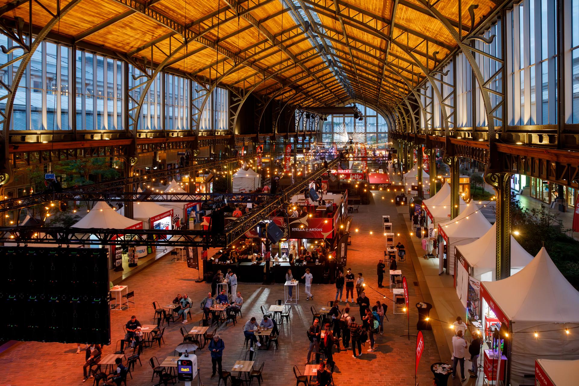 Picture taken during the Lotto Brussels Premier Padel competition (20-27/04), in Tour & Taxis, Brussels, on Tuesday 22 April 2025. BELGA PHOTO HATIM KAGHAT