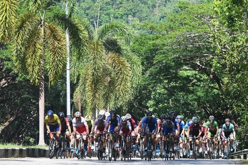 Cyclists ride during the eighth and final stage of the Malaysian Le Tour de Langkawi cycling race from Dataran Lang to Kuah in Langkawi on April 13, 2019.   Mohd RASFAN / AFP